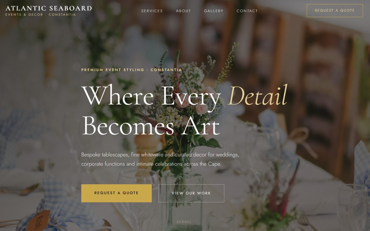 Atlantic Seaboard Events website example